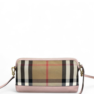 Burberry Crossbody Bag House Check Calfskin Cammeo Khaki Burberry Crossbody Bag House Check Calfskin Cammeo Khaki