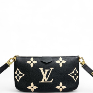 Louis Vuitton Multi Pochette Accessories Monogram Empreinte Giant Black