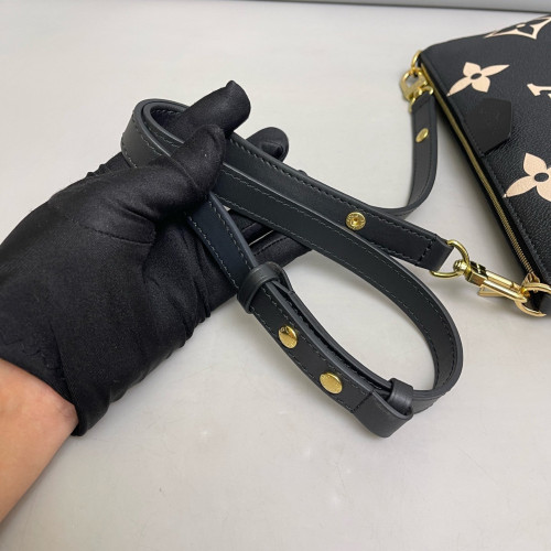 Louis Vuitton Multi Pochette Accessories Monogram Empreinte Giant Black