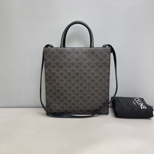 Celine Medium Vertical Cabas Triomphe Black