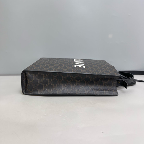 Celine Medium Vertical Cabas Triomphe Black