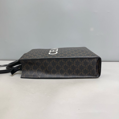 Celine Medium Vertical Cabas Triomphe Black