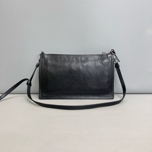 Prada Shoulder Bag Calfskin Black
