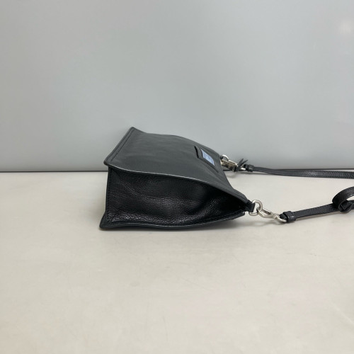 Prada Shoulder Bag Calfskin Black
