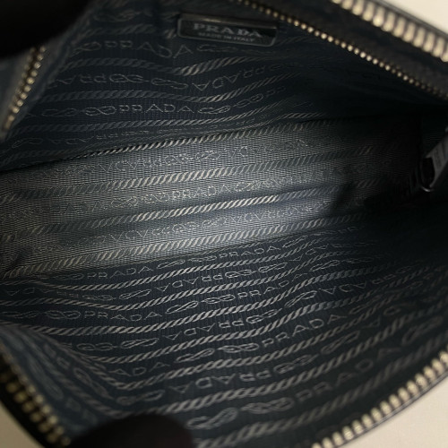 Prada Shoulder Bag Calfskin Black