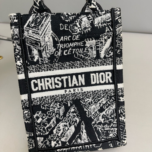 Dior Vertical Book Tote Canvas Black White Dior Vertical Book Tote Canvas Black White