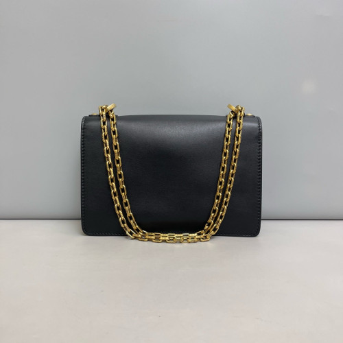 Dior Medium J'adior Chain Flap Calfskin Black