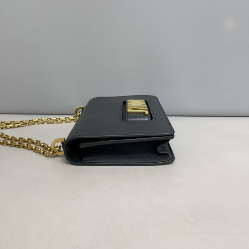 Dior Medium J'adior Chain Flap Calfskin Black