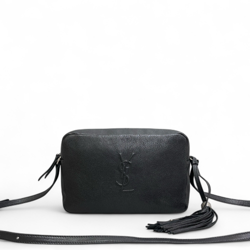 Yves Saint Laurent Tassel Camera Case Cuir Black