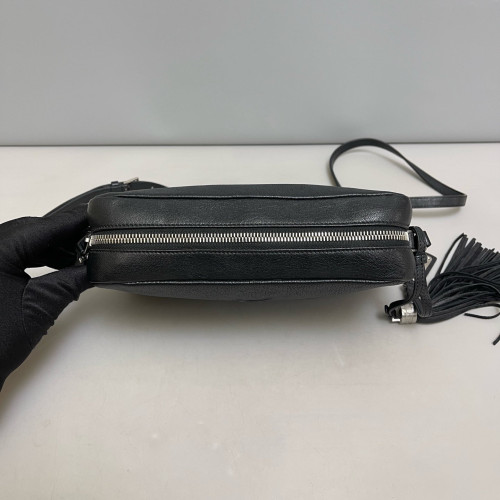 Yves Saint Laurent Tassel Camera Case Cuir Black
