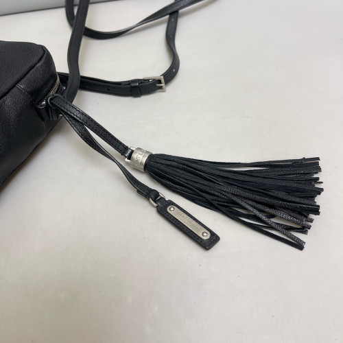 Yves Saint Laurent Tassel Camera Case Cuir Black