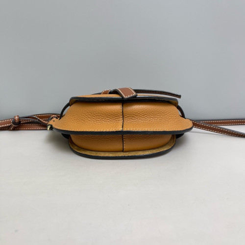 Loewe Mini Gate Grained Calfskin Tan