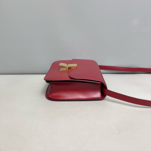 Celine Medium Classic Box Smooth Calfskin Red