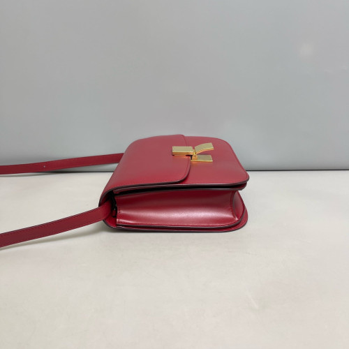 Celine Medium Classic Box Smooth Calfskin Red