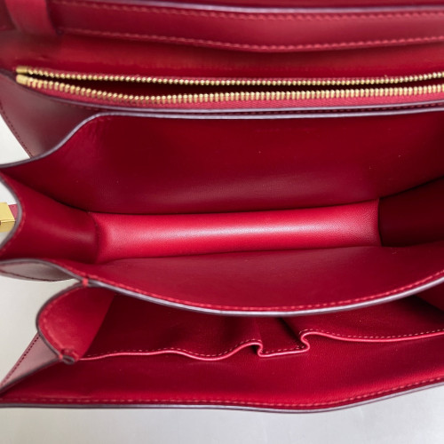 Celine Medium Classic Box Smooth Calfskin Red