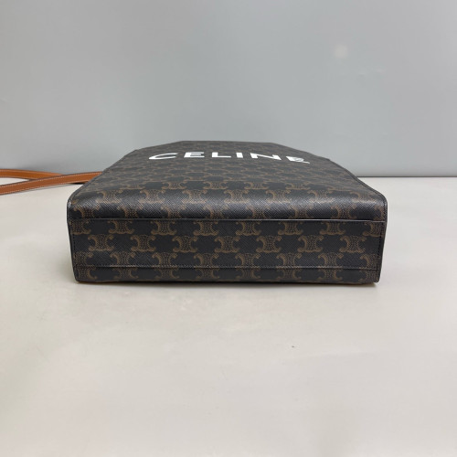 Celine Small Vertical Cabas Triomphe Brown Black