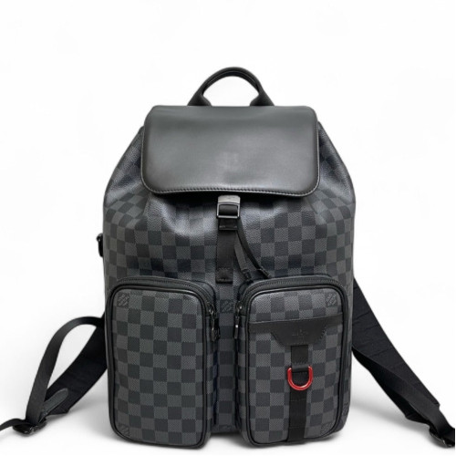 Louis Vuitton Backpack Damier Graphite Black
