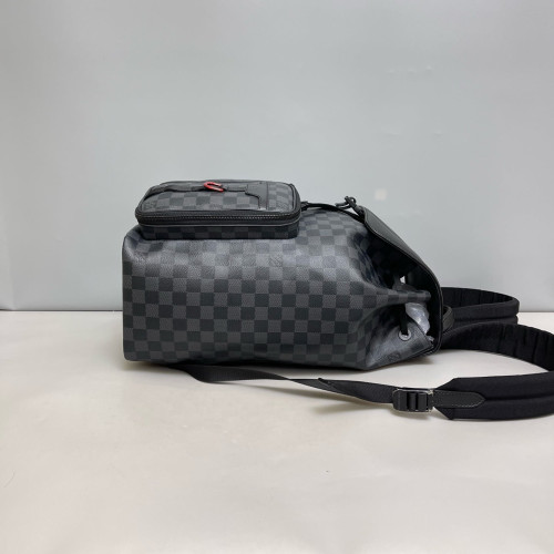 Louis Vuitton Backpack Damier Graphite Black