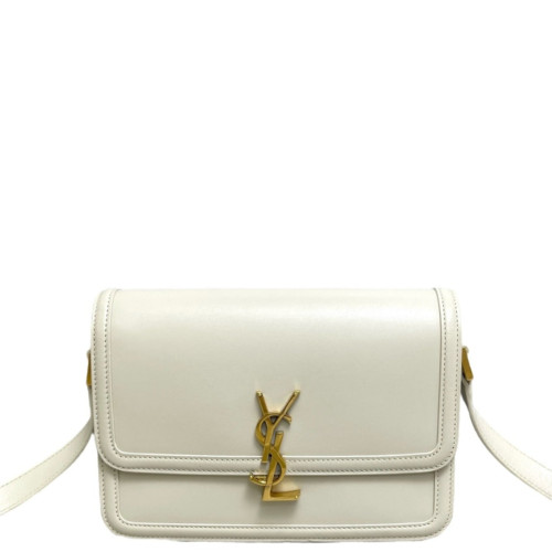 Yves Saint Laurent Medium Solferino Calfskin Beige
