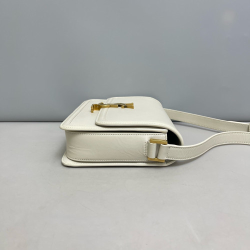 Yves Saint Laurent Medium Solferino Calfskin Beige