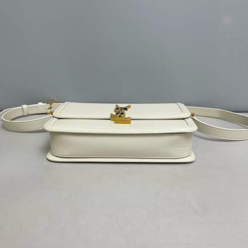 Yves Saint Laurent Medium Solferino Calfskin Beige