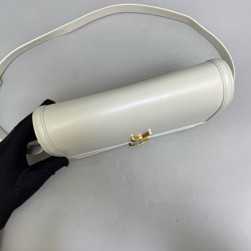 Yves Saint Laurent Medium Solferino Calfskin Beige