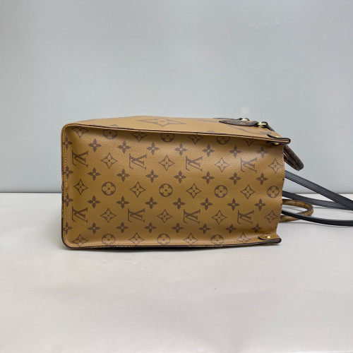 Louis Vuitton Onthego GM Reverse Monogram Light Brown Dark Brown