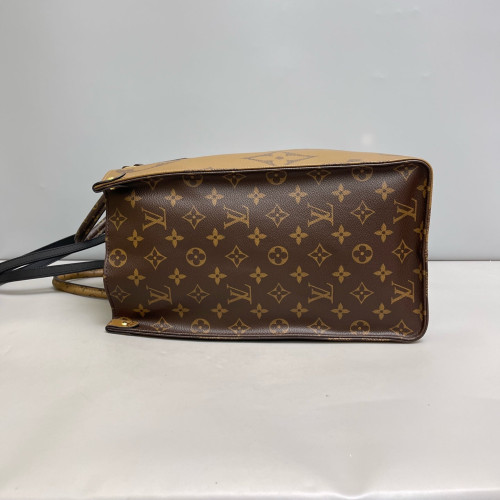 Louis Vuitton Onthego GM Reverse Monogram Light Brown Dark Brown