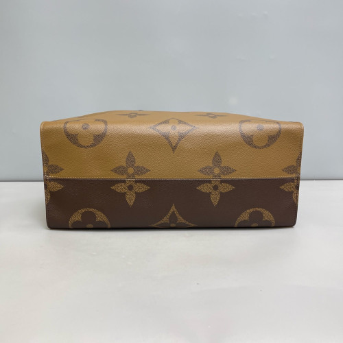 Louis Vuitton Onthego GM Reverse Monogram Light Brown Dark Brown