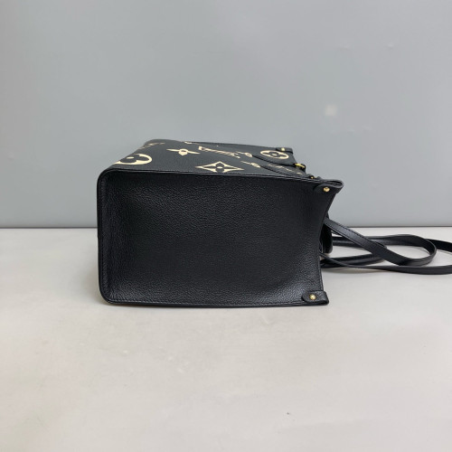 Louis Vuitton Onthego MM Monogram Empreinte Giant Black White