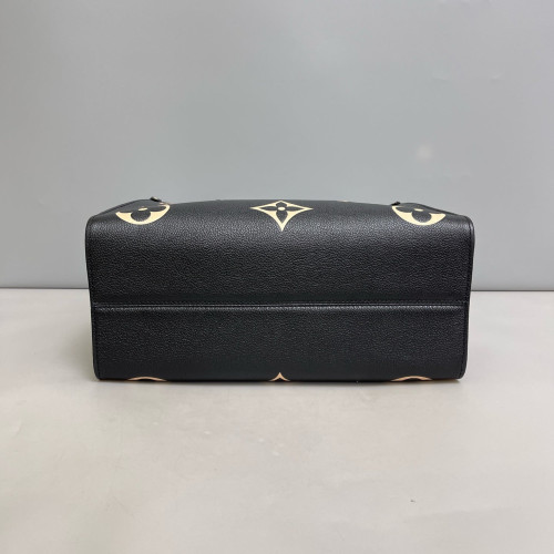 Louis Vuitton Onthego MM Monogram Empreinte Giant Black White