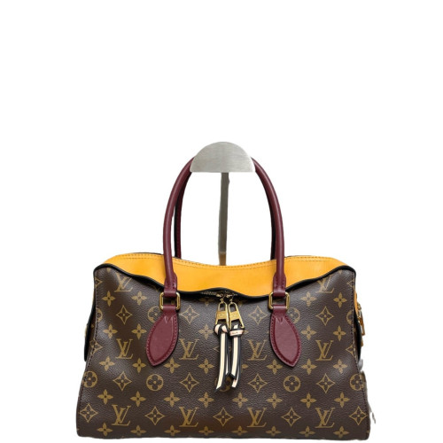 Louis Vuitton Tuileries Monogram Burgundy Brown Yellow