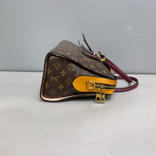 Louis Vuitton Tuileries Monogram Burgundy Brown Yellow