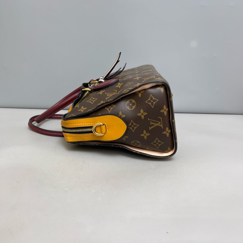 Louis Vuitton Tuileries Monogram Burgundy Brown Yellow