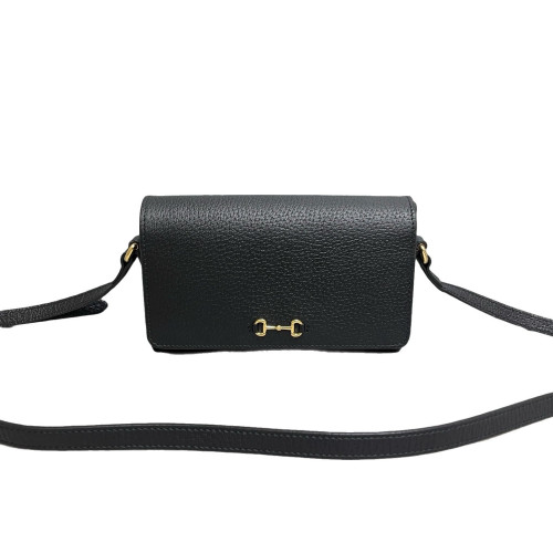 Gucci Mini Horsebit 1955 Grained Calfskin Black
