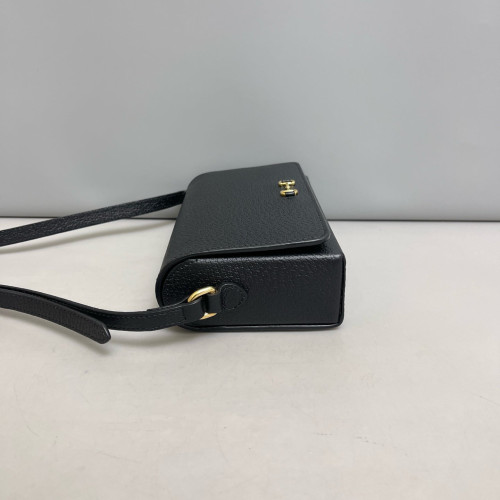 Gucci Mini Horsebit 1955 Grained Calfskin Black