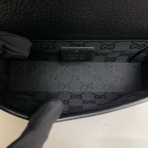 Gucci Mini Horsebit 1955 Grained Calfskin Black