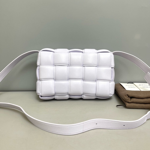 Bottega Veneta Small Padded Cassette Crossbody Bag Lambskin Maxi Intrecciato Light Purple Bottega Veneta Small Padded Cassette Crossbody Bag Lambskin Maxi Intrecciato Light Purple