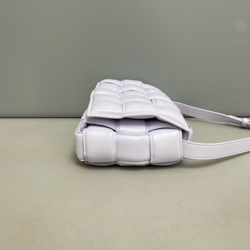 Bottega Veneta Small Padded Cassette Crossbody Bag Lambskin Maxi Intrecciato Light Purple Bottega Veneta Small Padded Cassette Crossbody Bag Lambskin Maxi Intrecciato Light Purple