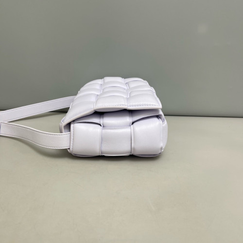 Bottega Veneta Small Padded Cassette Crossbody Bag Lambskin Maxi Intrecciato Light Purple Bottega Veneta Small Padded Cassette Crossbody Bag Lambskin Maxi Intrecciato Light Purple