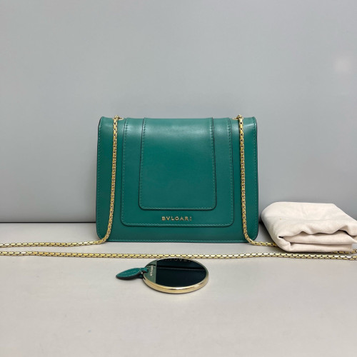 Bvlgari Small Serpenti Forever Shoulder Bag Calfskin Green