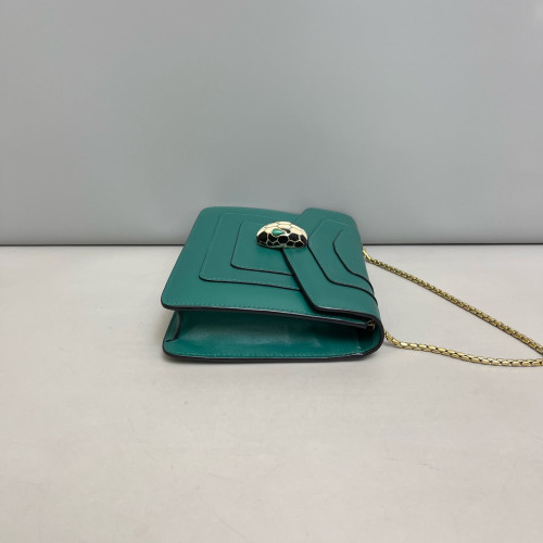 Bvlgari Small Serpenti Forever Shoulder Bag Calfskin Green