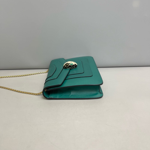 Bvlgari Small Serpenti Forever Shoulder Bag Calfskin Green