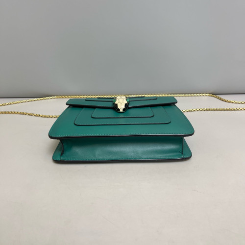 Bvlgari Small Serpenti Forever Shoulder Bag Calfskin Green