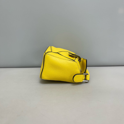 Loewe Mini Puzzle Grained Calfskin Yellow
