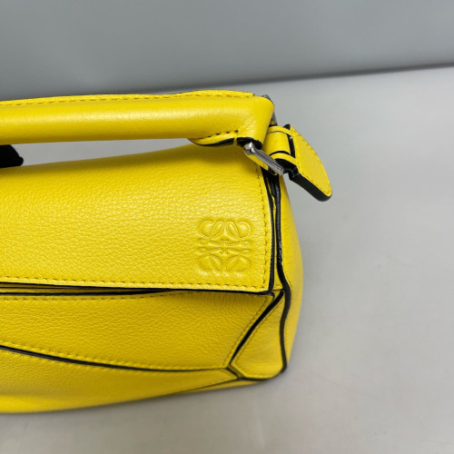 Loewe Mini Puzzle Grained Calfskin Yellow