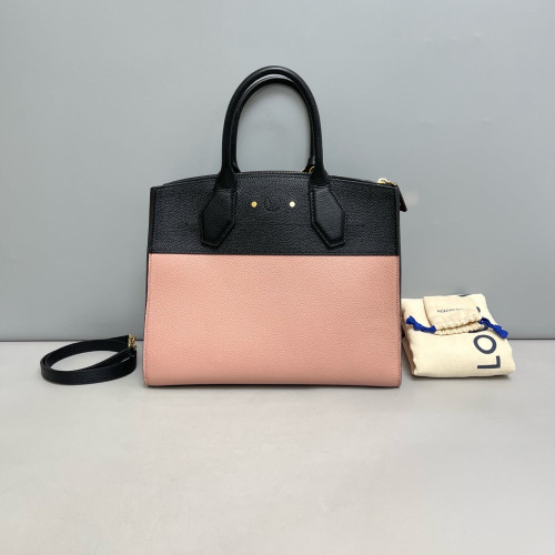 Louis Vuitton City Steamer MM Calfskin Black Pink