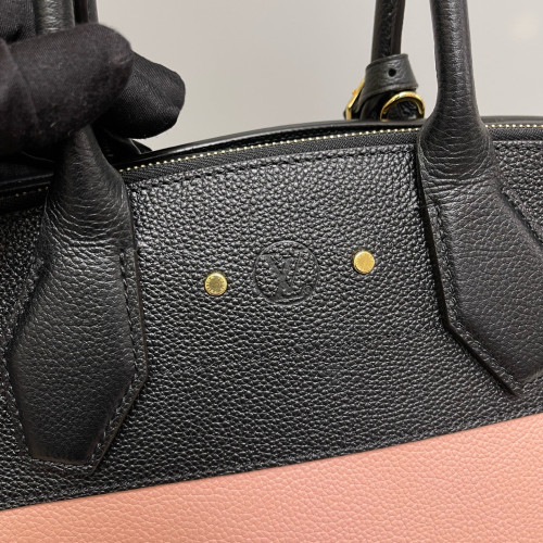 Louis Vuitton City Steamer MM Calfskin Black Pink