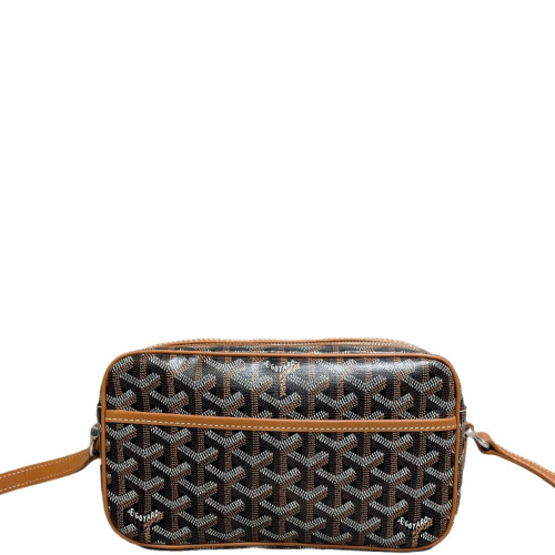 Goyard Sac Cap Vert Goyardine Tan Black White Goyard Sac Cap Vert Goyardine Tan Black White
