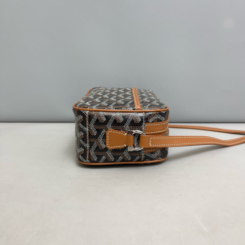 Goyard Sac Cap Vert Goyardine Tan Black White Goyard Sac Cap Vert Goyardine Tan Black White